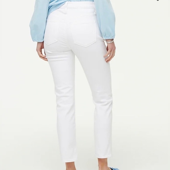 J. Crew Factory Essential Straight White Jean In All-Day Stretch - Picture 3 of 10